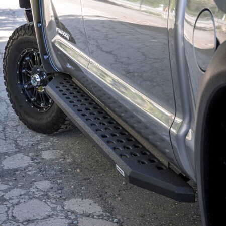 Go Rhino 15-C F150/17-C F250/F350 RB 20 RUNNING BOARDS/80IN BLACK BEDLINER MATERIAL FINISH+ MOUNTING BRACKETS 69417780T